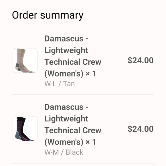 NWT Farm to Feet Damascus Lightweight Crew SockTechnical Series Hike - Tan Large - Picture 2 of 3